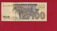 ZIMBABWE 100 DOLLARS 2020 UNC
