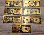 Zlatne novčanice - USD - suvenir
