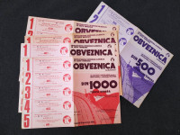 Obveznice  zajma za ceste 1976 sa neiskorištenim kuponima,