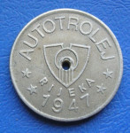 ŽETON * AUTOTROLEJ RIJEKA 1947