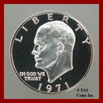 Srebreni američki dolar 1971 g.