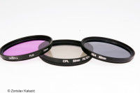 Set od tri 52 mm filtera: CPL, ND4 i FLD