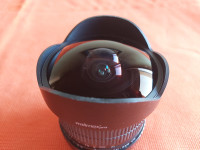 Walimexpro fish eye CS MC 8mm f/3.5 Canon EF-S mount poklopci