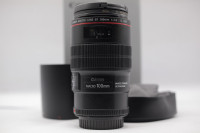 Canon 100mm 2.8 L Macro USM + UV filter + ET-73 lens hood
