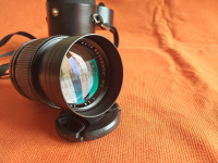 Auto revuenon MC 135mm, f/2.8, pentax PK, torbica, poklopci, sjenilo