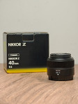 Nikon Z 40mm f/2 objektiv Z mount Novo!!