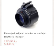 Rusan clip one adapter za HIKMICRO sa reducir prstenom