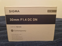 Sigma 30mm f1.4 DC DN Contemporary Lens - FUJIFILM X-mount