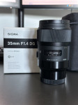 SIGMA 35mm f1.4 DG HSM Art za Sony E