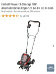 Einhell Power X-Change 18V Akumulatorska kopačica GE-CR 30 Li-Solo
