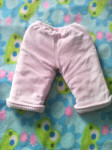 Komplet za bebu 62/68: hlače (tople podstavljene) +majica+vesta