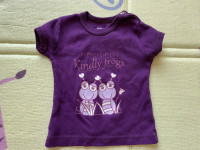 Ljubičasta majica kratkih rukava 68