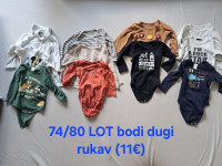LOT bodija dugi rukav vel. 74/80