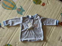 Prugasta plišana majica 74