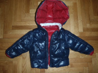 zimska jakna 6-9 mj dvostrana