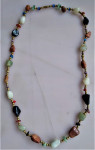 art decco ogrlica od poludragog kamenja