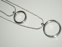 BOJA SREBRA OGRLICA U 2 NIZA - NOVO