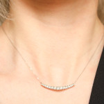 DIJAMANTNA OGRLICA KARE VEZ 18K (750) 3,15g NOVO • GOLD SHOP •