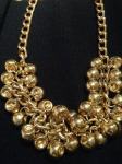 Efektna statement zlatna perlice ogrlica kvalitetna bižuterija