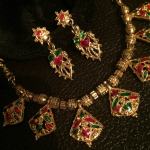 INDIA original etno ogrlica sa naušnicama efektan set made in India