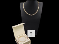 KOMPLET ZLATNA OGRLICA + NARUKVICA 48.15G (14K) / R1,RATE!!