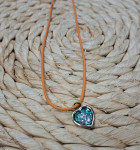 Ogrlica - Lančić Srce tirkizno