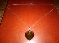 Ogrlica: zeleno srce - BIŽUTERIJA