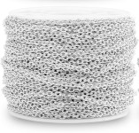 posrebreni lančići na metar za izradu nakita