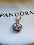 Privjesak Pandora srebro cvijet pink