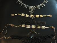 Set ogrlice i chokeri drvene perle novo!