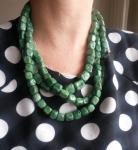 Unikat zelena ogrlica