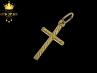 ZLATNI PRIVJESAK "KRIŽ" 0,62G (14K)