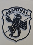 Fiat Abarth znak za zid, ukras, logo, oldschool