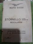 Moto Guzzi Stornello 125cc Regolarita, knjižica s uputstvima
