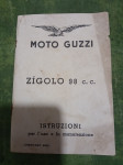 Moto Guzzi Zigolo 98 c.c, knjižica s uputstvima iz 1956g