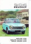 ORIGINALNI PROSPEKT PEUGEOT 204-MODEL 1968