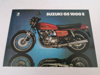 ORIGINALNI PROSPEKT motocikla SUZUKI GS 1000 E