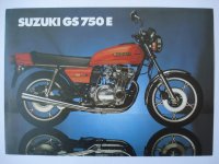 ORIGINALNI PROSPEKT motocikla SUZUKI GS 750 E