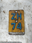 Stara Švicarska tablica za oldtimer moped