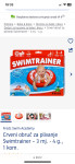 Crveni obruč za plivanje bebe /djeca