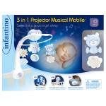 Infantino glazbeni vrtuljak 3u1, plavi - NOVO