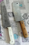 Mesarski nož 25 x 6 cm Mesarska sjekira 18 x 6 cm
