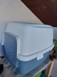Mačji WC box - sivo plava - 58 x 45 x 48 cm