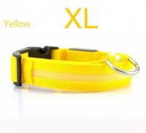 Povodnik/ogrlica za pse XL žuta
