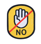 Dvostruka oznaka za psa - Ne diraj - za oprsnicu ili povodac