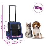 Plava sklopiva višenamjenska kolica za pse i ostale kućne ljubimce