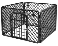 Sklopiva ogradica za pse 90x90x60cm crna