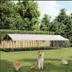 vidaXL Vanjski kavez za pse s krovom 600 x 300 x 150 cm