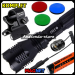 NAJBOLJI Komplet C8 Baterija Lovačka Svjetiljka za Noćni Lov ⭐️ MAGNET