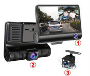Dash cam + kamera za vožnju unatrag - trostruka kamera